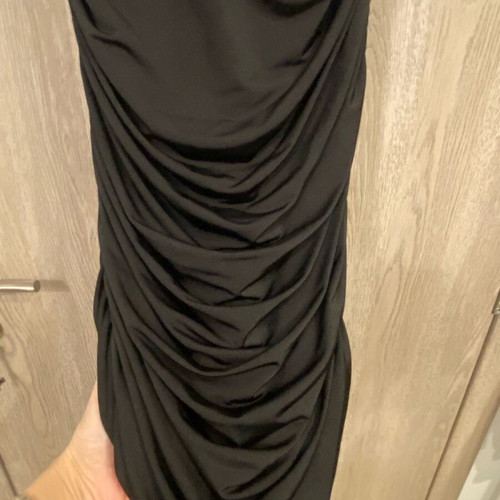 Luna dress Mind Matter new, black, jersey fabric, V neckline