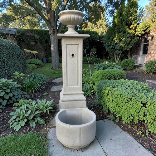 Garden fountain sink Selena with concrete planter new