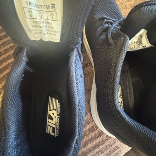 Fila men's navy blue sport shoes new, size 41