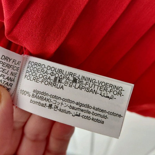 Zara pleated top red new size M