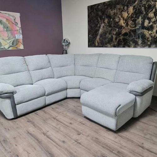 Gray La-z-boy corner sofa new with electric reclining mechanism