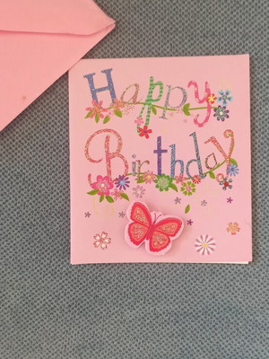Birthday card with envelope new