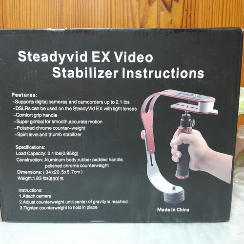 Steadyvid EX Video Stabilizer new in box