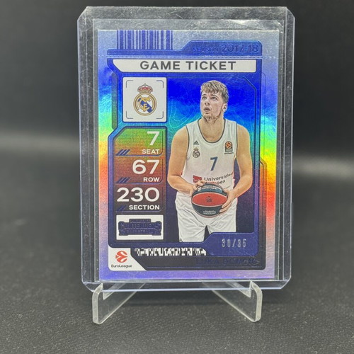 2025-26 Panini EuroLeague Contenders Luka Doncic Blue 30/35 card like new