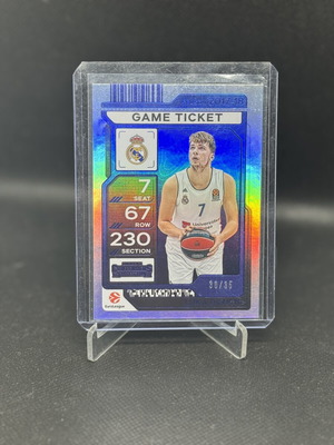 2025-26 Panini EuroLeague Contenders Luka Doncic Blue 30/35 card like new
