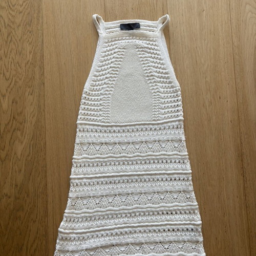Zara mini knitted dress size small like new beige