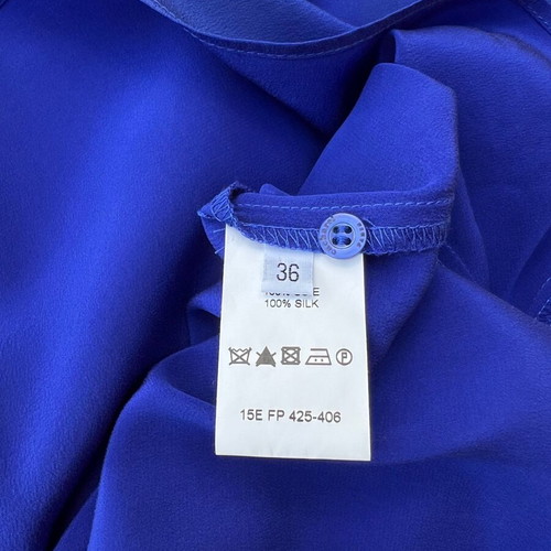 Cacharel silk dress like new, blue, size S