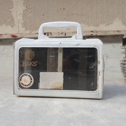 Raks cassette tape case used, 1980s-1990s vintage