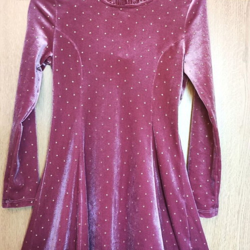 Marks & Spencer velour dress used for 8-9 years old, red pink