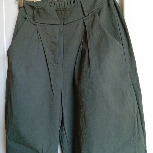 Zik Zak high-waisted women's pants like new, olive green, size S
