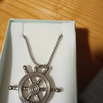 Silver men's necklace with chain new