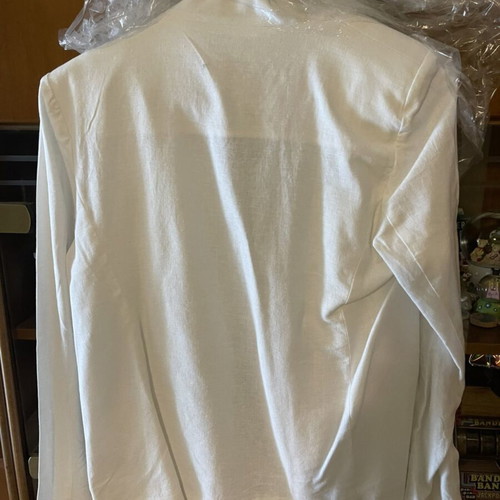 Marks & Spencer linen jacket, white, size L