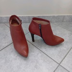 Women's brown leather ankle boots size 41 like new