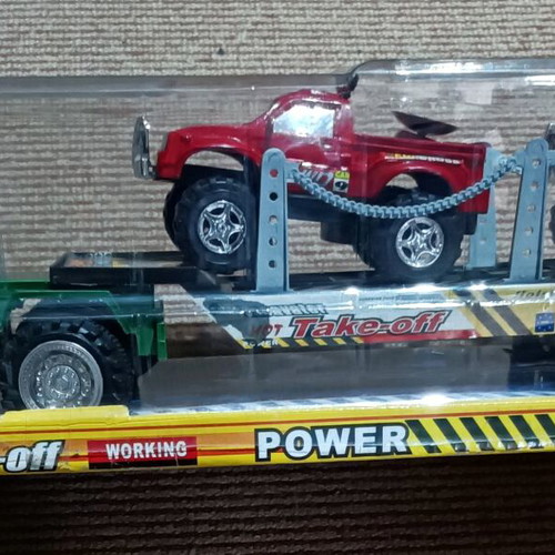 Toy car transport truck new with two cars