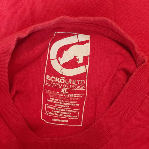 Ecko Unltd men's T-shirt used, red, size XL