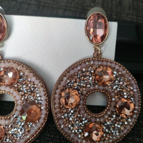 Pink earrings like new