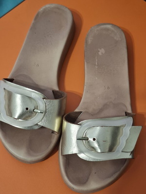 Ancient Greek Sandals Aglaia μοντέλο σαγιονάρες, χρυσαφί