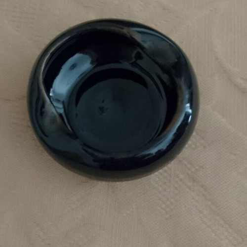 Miniature blue vintage ashtray ceramic like new