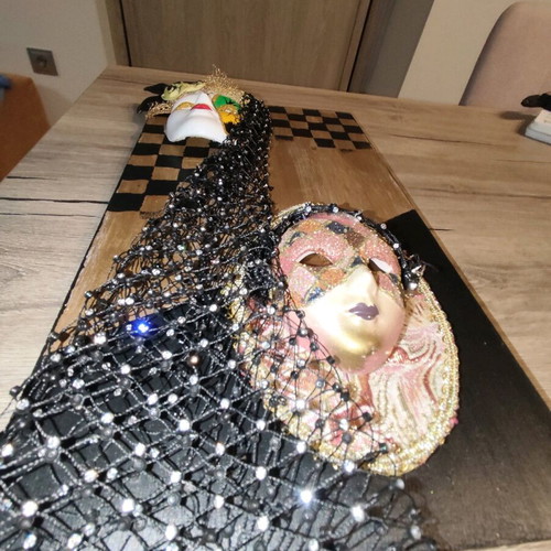 Handmade artistic wall frame new with theatrical masks