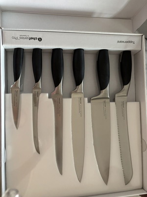 Tupperware Chef Series 6-Piece Knife Set with Case