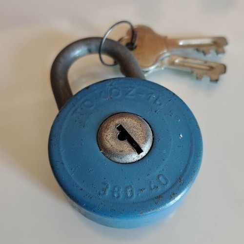Vintage padlock made in Czechoslovakia, like new