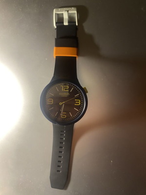 Swatch Big Bold BBNEON wristwatch, 47mm, black and yellow