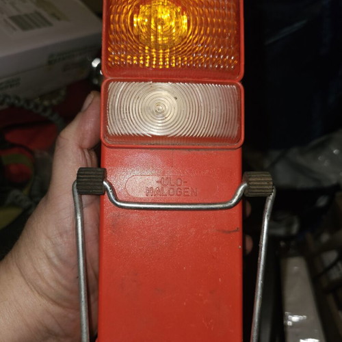 Portable safety flashlight, not functional, used