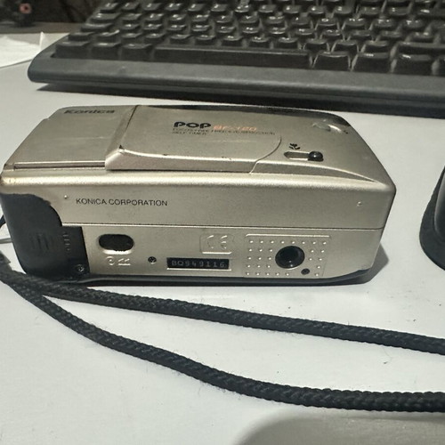 Konica Pop BF-120 camera used, 35mm film compact point-and-shoot