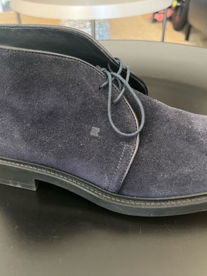 Suede boots Fratelli Rossetti like new, blue
