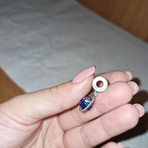 Pandora Charm Globe 925 new, blue