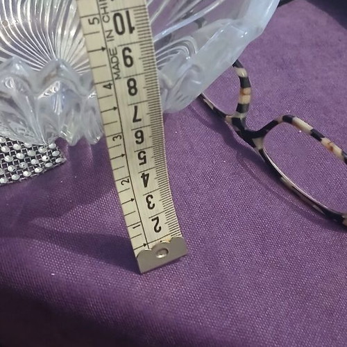 2 glass decorative items, vintage