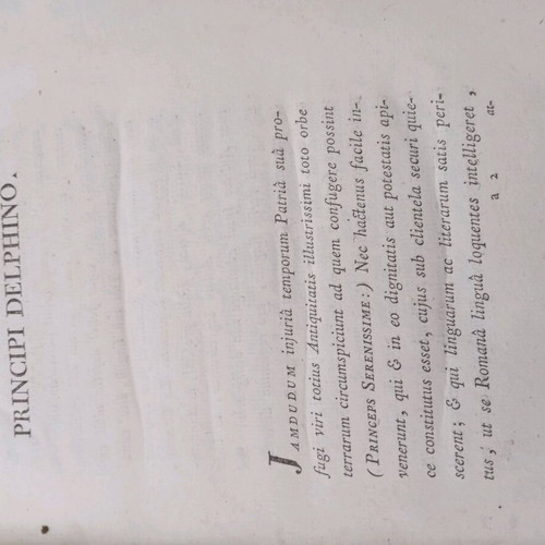 Antique book from 1785 used, written in Latin