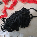 various ribbons / goth elastic ribbons