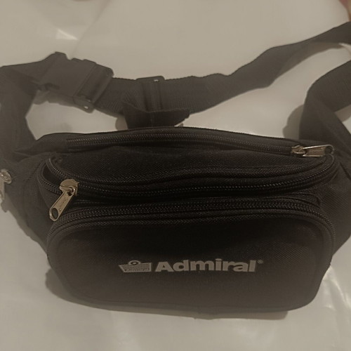 Admiral waist bag used, black with 5 compartments