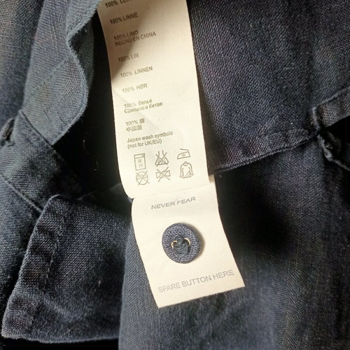 Seasalt linen tunic like new, size 42, navy blue