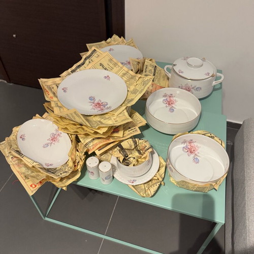 Scherzer Bavaria Germany full dinnerware set like new