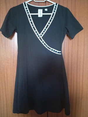 Collusion Black Mini Skater Dress like new, size M