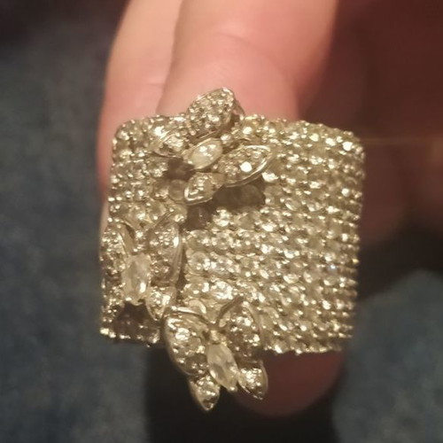 Jools statement ring used with butterflies and sparkling stones