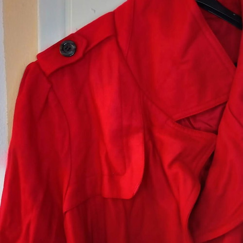 Red coat used, size XL