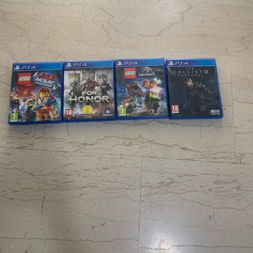 PS4 games like new including Lego The Movie, For Honor Deluxe, Jurassic World, Callisto Protocol