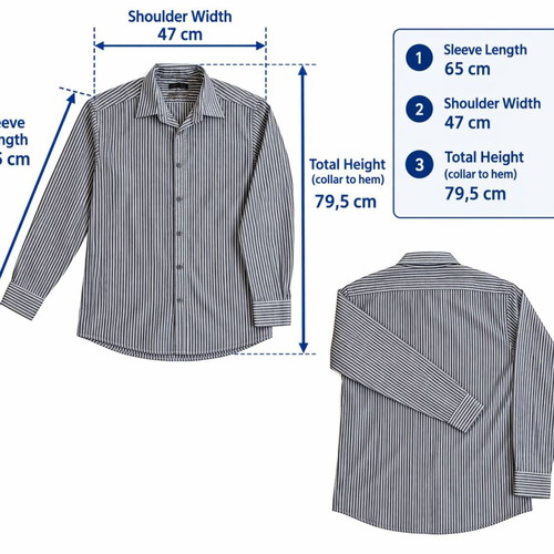 Lindbergh CPH men's striped cotton shirt