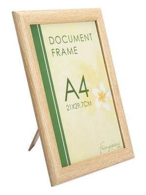 Decorative A4 wooden beige frames pack of 5, new