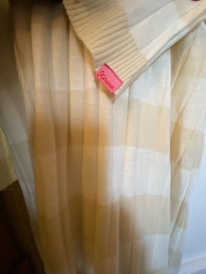 Karavan long dress like new, beige and white