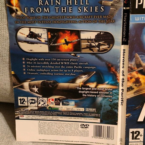 Heroes of the Pacific PlayStation 2 used in very good condition