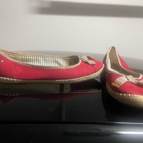 Tommy Hilfiger women's ballerina shoes size 41 red like new