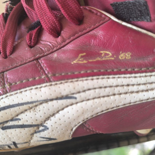 Puma King match-worn signed football boots Cristian Fabbriani River Plate