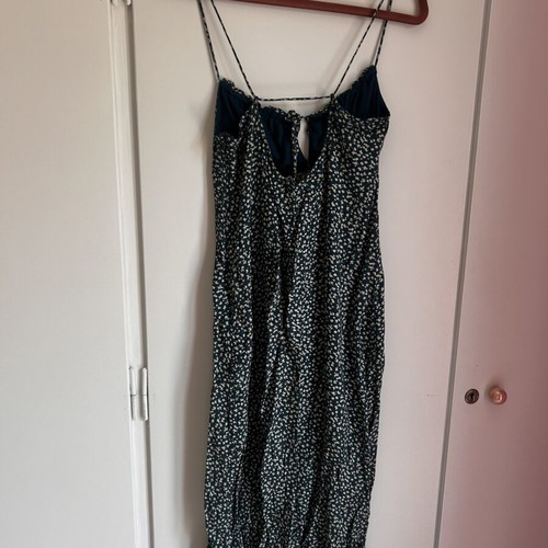 Pull & Bear floral long dress used, size large