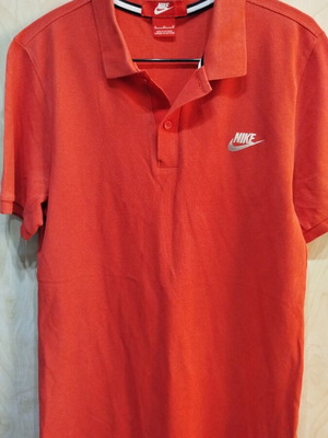 Nike πορτοκαλί κοντομάνικη πόλο μπλούζα medium σαν καινούργια