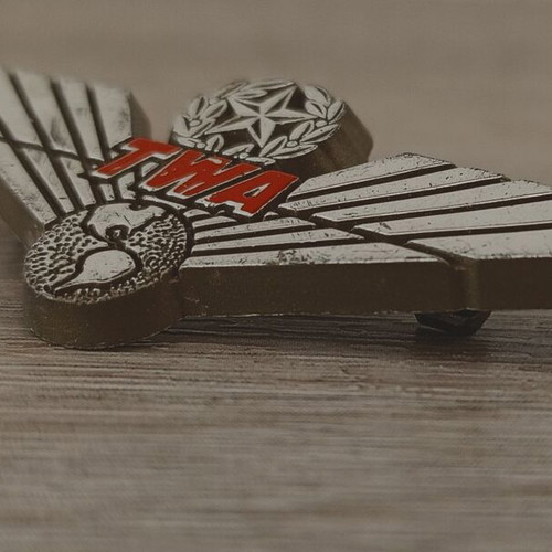 TWA Airline Pin used with scratches