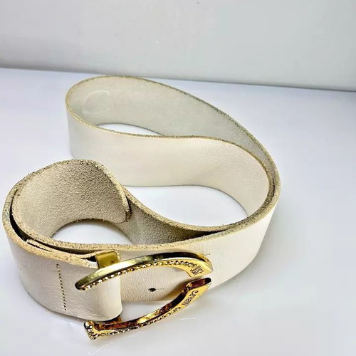 Just Cavalli white leather women's belt used